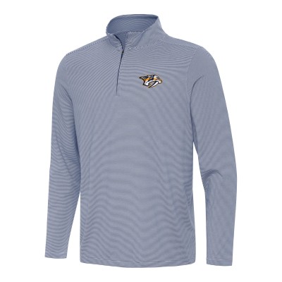 Nashville Predators Antigua Navy Twine Quarter-Zip Top