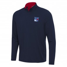 Кофта на короткой молнии New York Rangers Antigua Content - Navy/Red