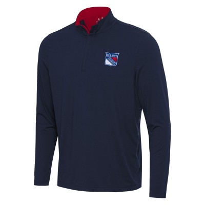 Кофта на короткой молнии New York Rangers Antigua Content - Navy/Red