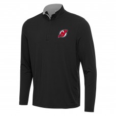 Кофта на короткой молнии New Jersey Devils Antigua Black/Gray Content