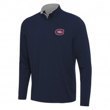 Кофта на короткой молнии Montreal Canadiens Antigua Navy/Gray Content