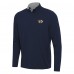 Nashville Predators Antigua Navy/Gray Content Quarter-Zip Pullover Top