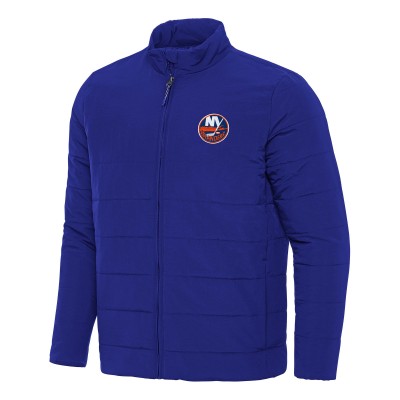 New York Islanders Antigua Royal Swelter Full-Zip Puffer Jacket