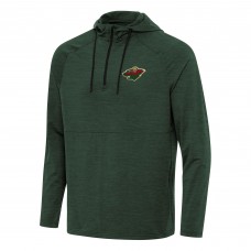 Толстовка на короткой молнии Minnesota Wild Antigua Hunter Green Spikes Толстовка на короткой молнии Minnesota Wild Antigua Hunter Green Spikes