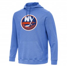 New York Islanders Antigua Heather Royal Cloud Pullover Hoodie