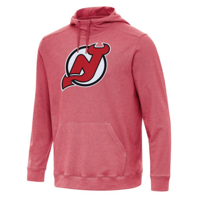 Толстовка New Jersey Devils Antigua Heather Red Cloud