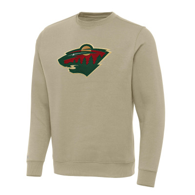 Кофта Minnesota Wild Antigua Khaki Victory Crewneck