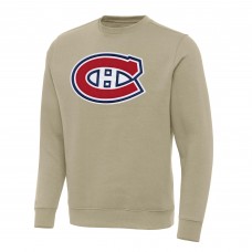 Кофта Montreal Canadiens Antigua Khaki Victory Crewneck