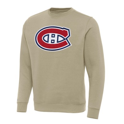 Кофта Montreal Canadiens Antigua Khaki Victory Crewneck