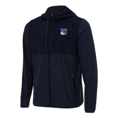 Толстовка на молнии New York Rangers Antigua Navy Sway Jacket
