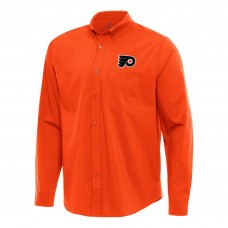 Рубашка Philadelphia Flyers Antigua Orange Flight Woven Tri-Blend