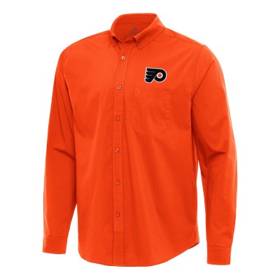 Рубашка Philadelphia Flyers Antigua Orange Flight Woven Tri-Blend