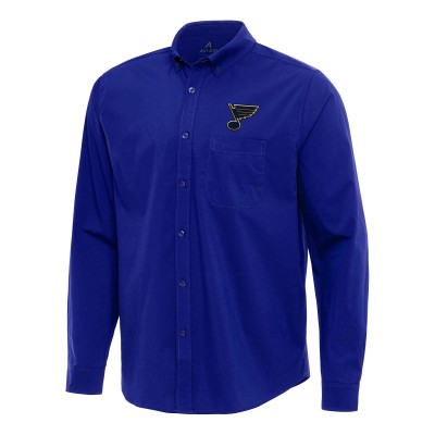 Рубашка St. Louis Blues Antigua Flight Woven Tri-Blend - Royal