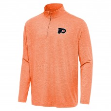 Кофта на короткой молнии Philadelphia Flyers Antigua Heather Orange Hunk