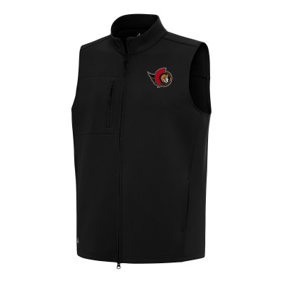 Ottawa Senators Antigua Black Demand Full-Zip Vest