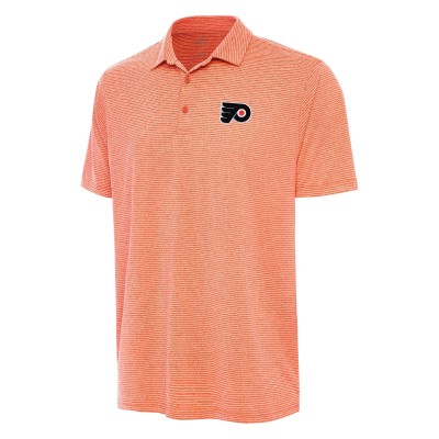 Philadelphia Flyers Antigua Heather Orange Scheme Polo