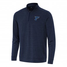 Кофта на короткой молнии St. Louis Blues Antigua Bright - Heather Navy