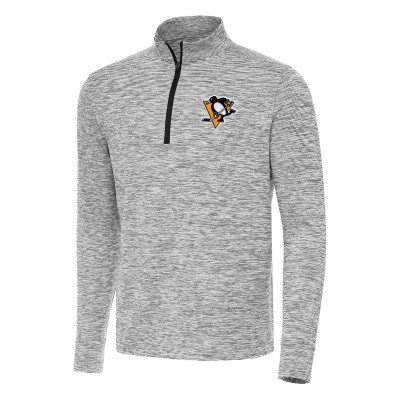 Pittsburgh Penguins Antigua Black Cause Quarter-Zip Top