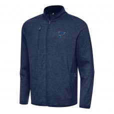Кофта на молнии St. Louis Blues Antigua Hold-Up Tri-Blend - Heather Navy