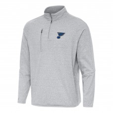Кофта на короткой молнии St. Louis Blues Antigua CertainTri-Blend - Heather Gray