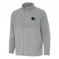 Кофта на молнии San Jose Sharks Antigua Gray Daily Fused
