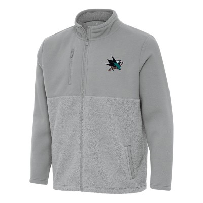 Кофта на молнии San Jose Sharks Antigua Gray Daily Fused