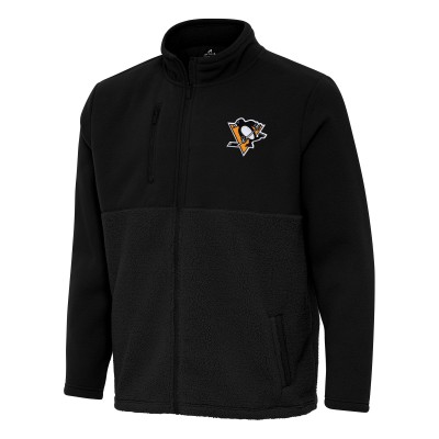 Кофта на молнии Pittsburgh Penguins Antigua Black Daily Fused