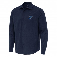 Рубашка St. Louis Blues Antigua Exposure Woven - Navy