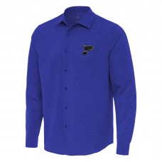 Рубашка St. Louis Blues Antigua Exposure Woven - Royal