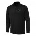 San Jose Sharks Antigua Black Reprocess Quarter-Zip Top