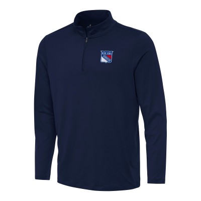 New York Rangers Antigua Navy Reprocess Quarter-Zip Top