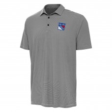 New York Rangers Antigua Black Twine Polo New York Rangers Antigua Black Twine Polo