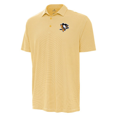 Поло Pittsburgh Penguins Antigua Gold Twine