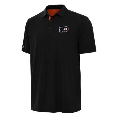 Philadelphia Flyers Antigua Black Era Polo