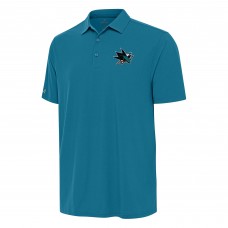 Поло San Jose Sharks Antigua Teal Era