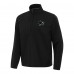 San Jose Sharks Antigua Black Brisk Quarter-Zip Windbreaker