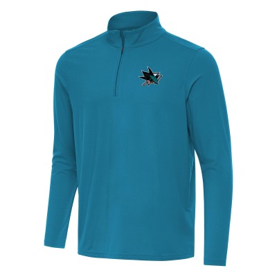 Кофта на короткой молнии San Jose Sharks Antigua Teal Intent