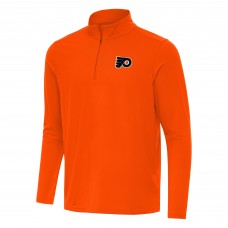 Philadelphia Flyers Antigua Orange Intent Quarter-Zip Top