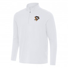Кофта на короткой молнии Pittsburgh Penguins Antigua White Intent