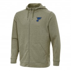 Толстовка на молнии St. Louis Blues Antigua Effortless - Olive