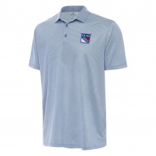 New York Rangers Antigua Heather Aqua/White Rings Polo New York Rangers Antigua Heather Aqua/White Rings Polo