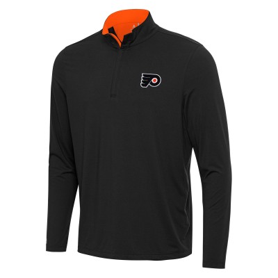 Кофта на короткой молнии Philadelphia Flyers Antigua Content - Black/Orange