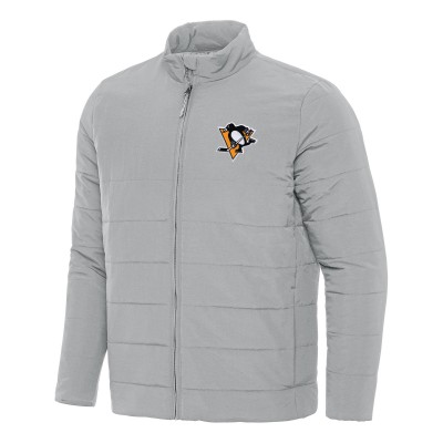Куртка Pittsburgh Penguins Antigua Gray Swelter Puffer