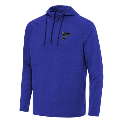 Толстовка на короткой молнии St. Louis Blues Antigua Spikes - Heather Royal