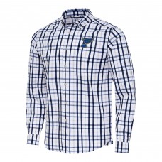 Рубашка St. Louis Blues Antigua Tending 2 Button-Down - Navy/Gray