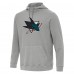 Толстовка San Jose Sharks Antigua Heather Gray Cloud