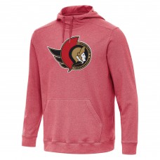 Ottawa Senators Antigua Heather Red Cloud Pullover Hoodie