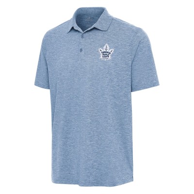 Поло Toronto Maple Leafs Antigua Heather Aqua Par 3
