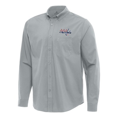 Рубашка Washington Capitals Antigua Flight Woven Tri-Blend - Gray