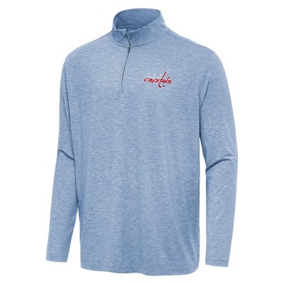 Кофта на короткой молнии Washington Capitals Antigua Hunk - Heather Aqua